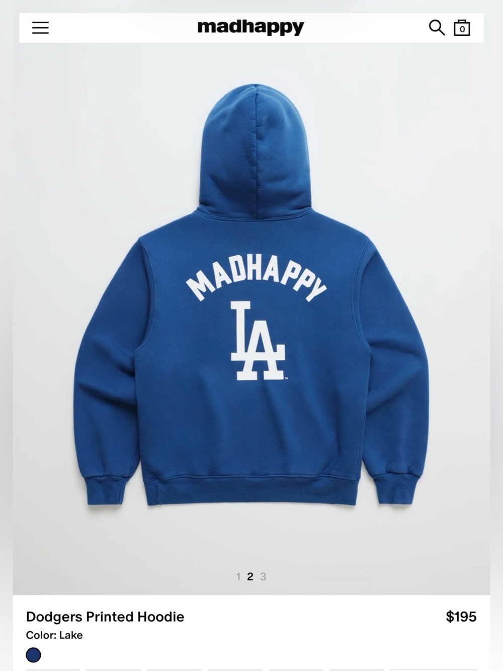 Madhappy Dodgers Printed Hoodie